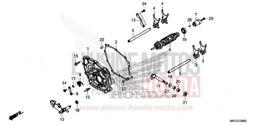 TAMBURO CAMBIO/FORCHETTA CAMBIO GL1800BK di 2019